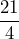 \dfrac{21}{4}