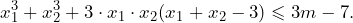 \[x_1^3+x_2^3+3\cdot x_1\cdot x_2(x_1+x_2-3)\leqslant 3m-7.\]