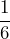 \dfrac{1}{6}